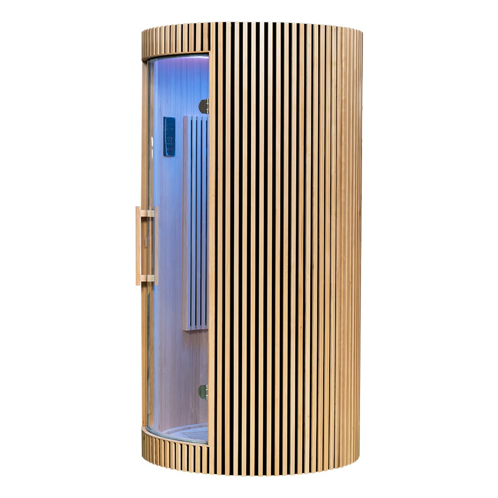 TUBE Sauna DECK — designová infrasauna pro 1 osobu